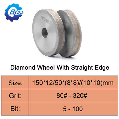 Boke Groothandel 150mm 6in Diamant V-vorm slijpplaat Diamant Glas Beveling Wheel