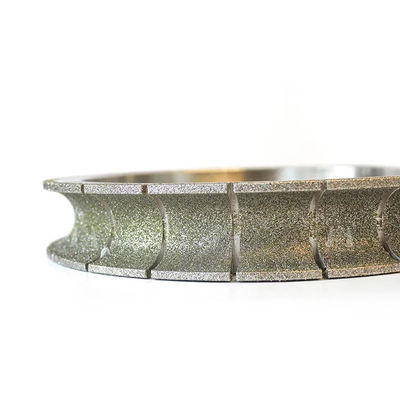 Galvaniseerde het glas Gesegmenteerde Malende Wiel 150 Grit Grinding Wheel