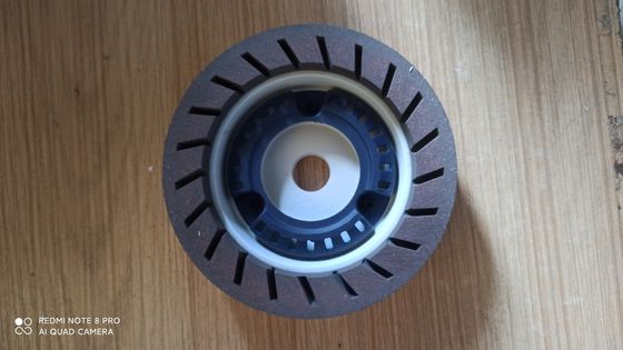 150 mm harswiel hoge scherpte voor beveling machine 240 Grit Wit Bruin Cup Wheel