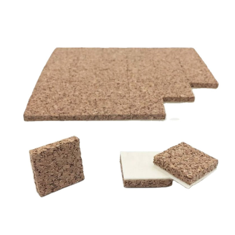PBLOG Warm verkoop Glasverdeler Beschermer Korkblokken Voor Glasbescherming Kork Mat Pads Statische kurk pad