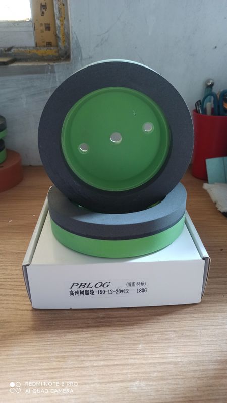 150 mm dun glashars slijpwiel / dun glas gebruikt harswiel voor dubbelrandmachine
